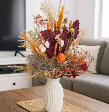 XL Trockenblumenstrauß "Herbstglück" Geschenkstrauß