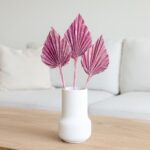 Palmspeer getrocknet, pink-frostet, 10 Stiele