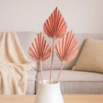Palmspeer getrocknet, rose-frostet, 10 Stiele