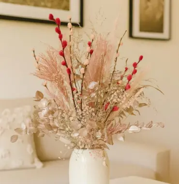 XL Trockenblumenstrauß "Dreamer" rosa Blumenstrauß getrocknet - handgebunden - Boho Deko