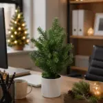 Künstliche Tanne im Topf 25 cm – Mini Weihnachtsbaum Grün