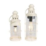 Garden lantern "Föhr" metal lantern - LED table lamp - ship lantern - vintage lantern battery operated - 2 sizes