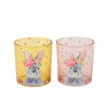 Tealight bunny heart - Tealight holder - Easter decoration - 2 colors