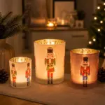 Nussknacker Windlicht Glas