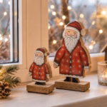 Weihnachtsmann Holz – Nikolaus Deko Figur, Weihnachtsdeko & Winterdeko | 2 Größen