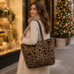 Leopardentasche Damen, Tasche aus Kunstfell, Crossbody - Shopper - 2 Varianten