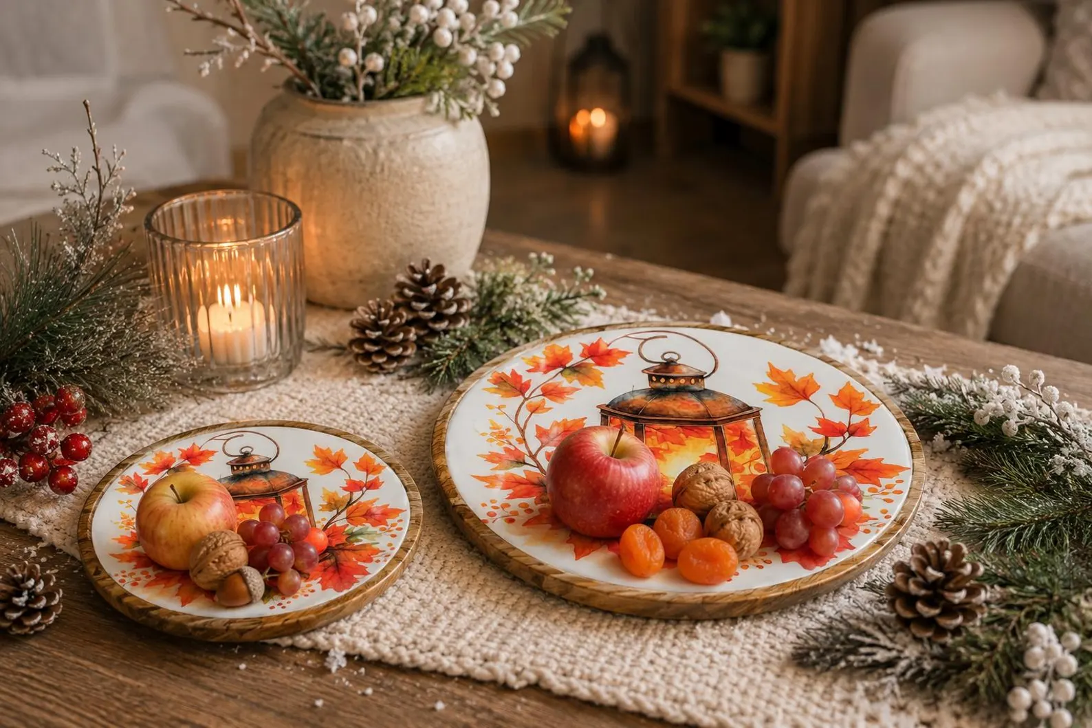 wann weihnachtlich dekorieren und glücklich sein Muster:Grün – 350 ml