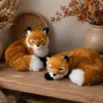 Deko Fuchs aus Plüsch – Kuscheliger Herbstfuchs in 2 Varianten